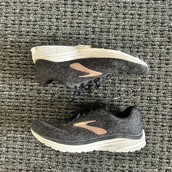 Brooks Anthem 2 Black Grey Running Sneakers Shoes Mens Size 10 - Picture 8 of 9